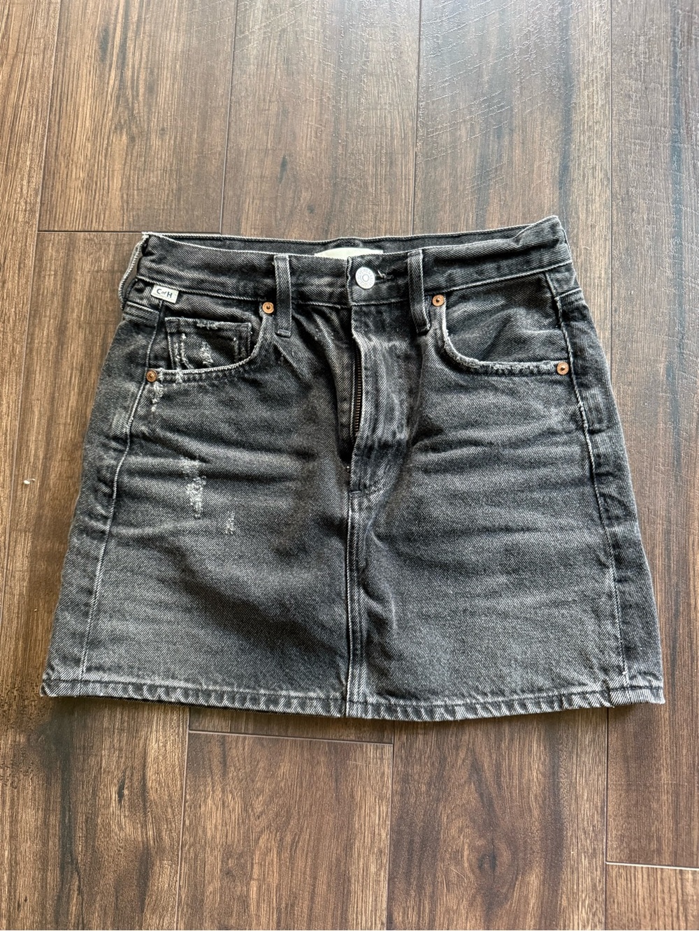 Citizens of Humanity denim skirt black 23